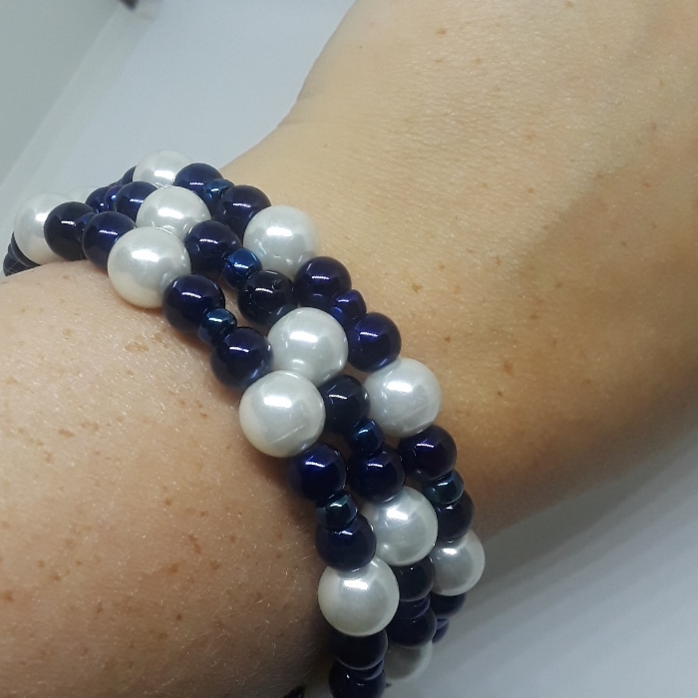 Handmade beaded Warp bracelet